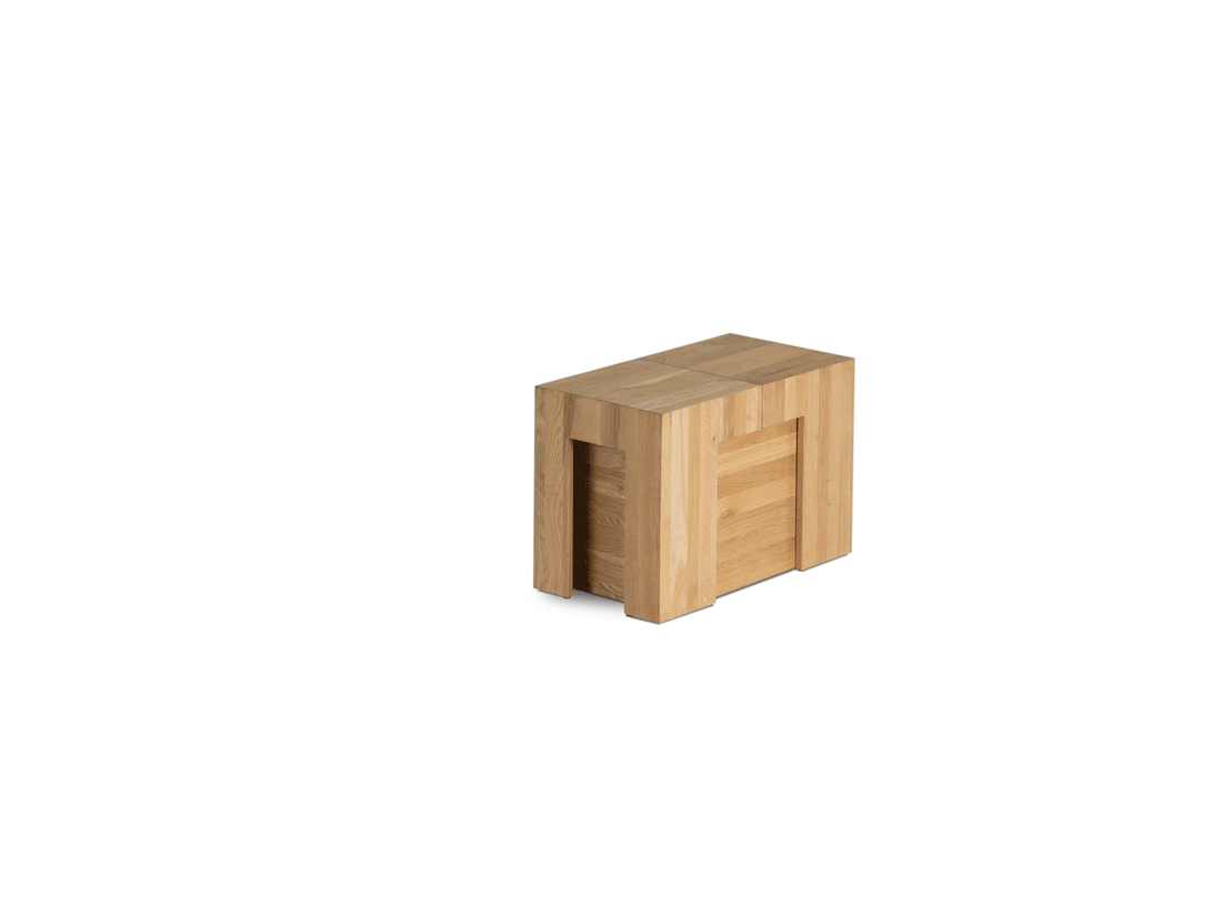 Banc extensible en bois pour salle à manger, jusqu’à 6 places, chêne scandinave — vue 2