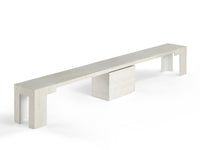 Banc extensible en bois pour salle à manger, jusqu’à 6 places, bouleau canadien — vue 1