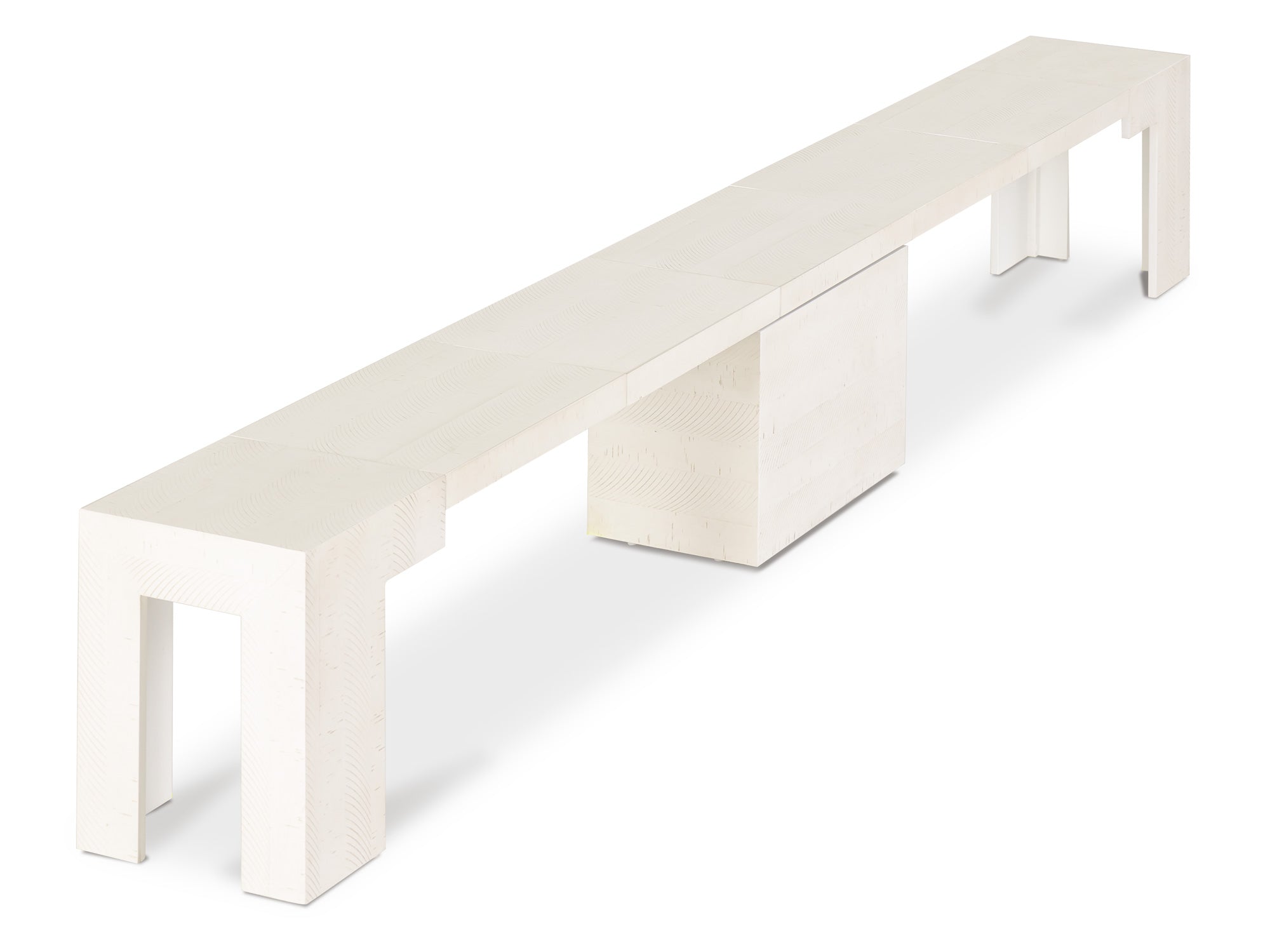 Banc extensible en bois pour salle à manger, jusqu’à 6 places, bouleau canadien — vue 6
