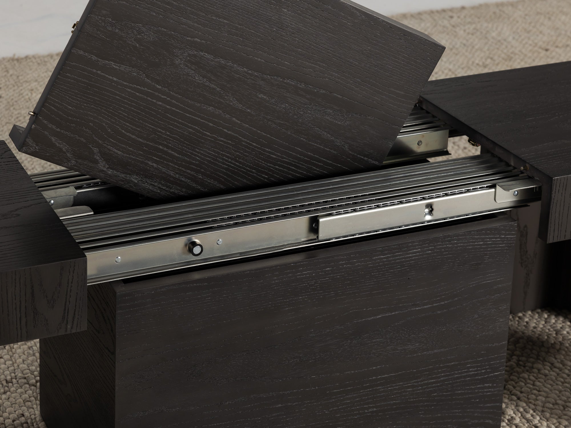 Banc extensible en bois pour salle à manger, jusqu’à 6 places, hickory fumé — vue 11