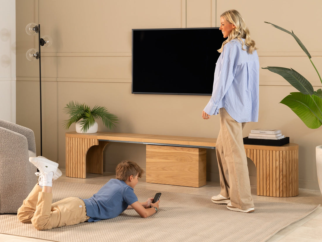 Banc extensible courbé pour table ronde, jusqu’à 4 places, chêne scandinave — vue 8