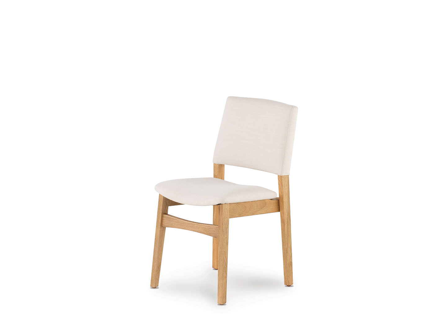 Chaise de salle à manger empilable en bois, chêne scandinave — vue 2