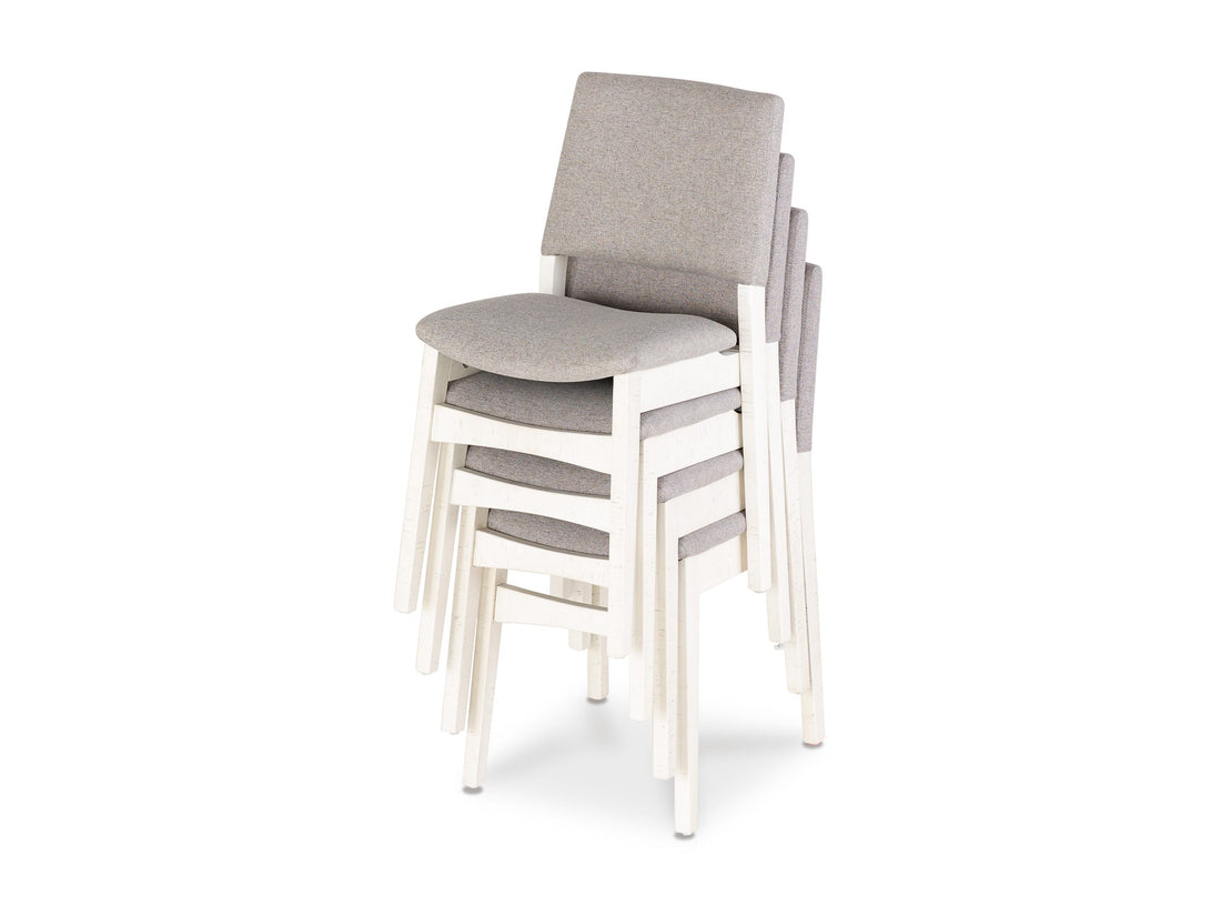 Chaise de salle à manger empilable en bois, bouleau canadien — vue 3