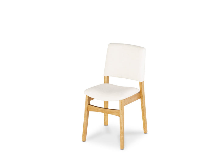 Chaise de salle à manger empilable en bois, chêne scandinave — vue 1