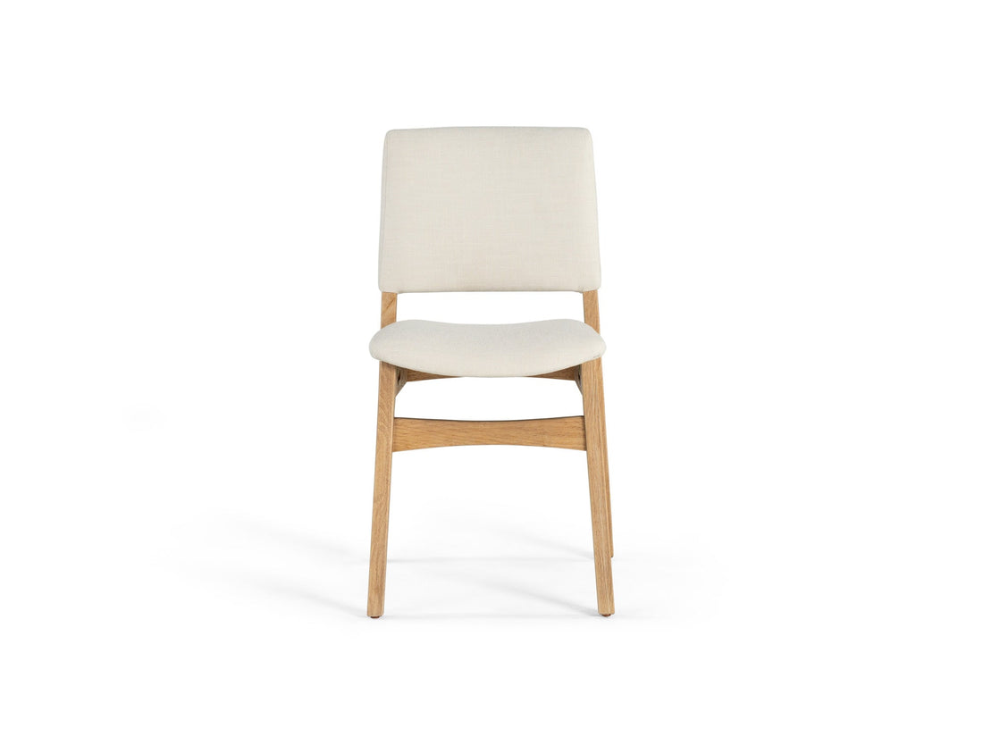 Chaise de salle à manger empilable en bois, chêne scandinave — vue 4