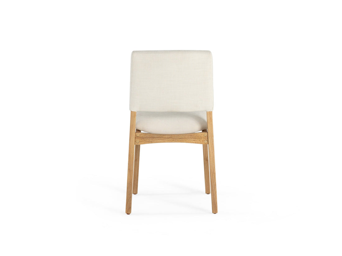 Chaise de salle à manger empilable en bois, chêne scandinave — vue 7