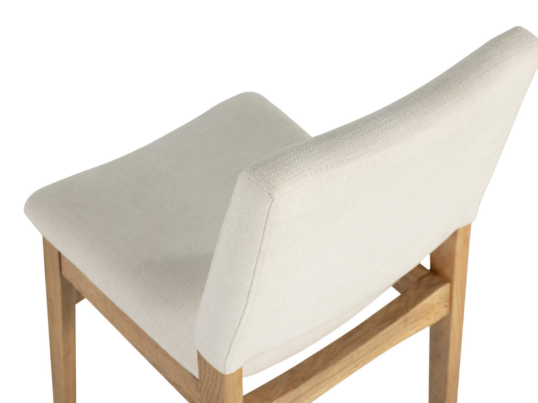 Chaise de salle à manger empilable en bois, chêne scandinave — vue 9