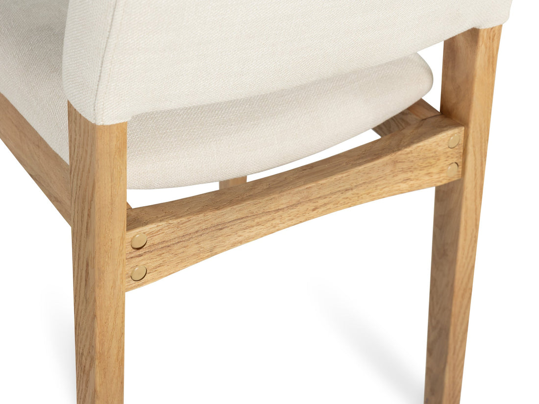 Chaise de salle à manger empilable en bois, chêne scandinave — vue 10