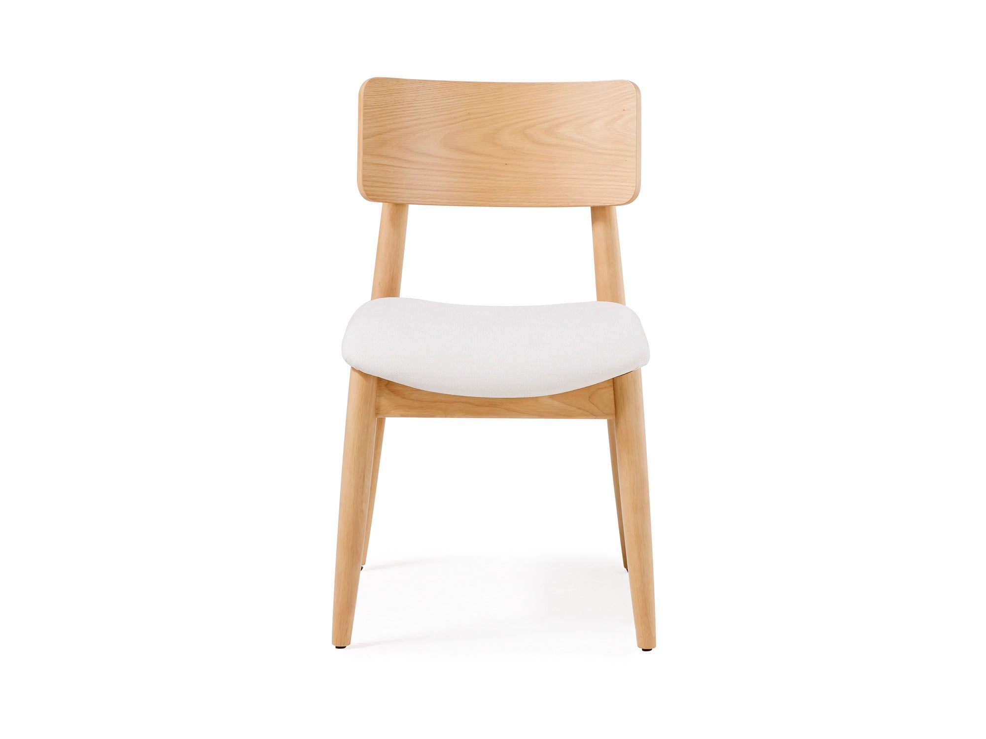 Chaise de salle à manger à dossier enveloppant, chêne scandinave — vue 2
