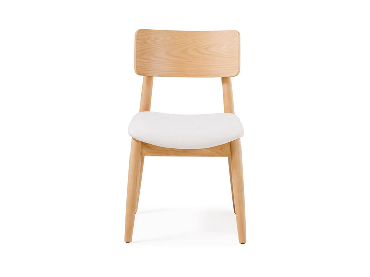 Chaise de salle à manger à dossier enveloppant, chêne scandinave — vue 2