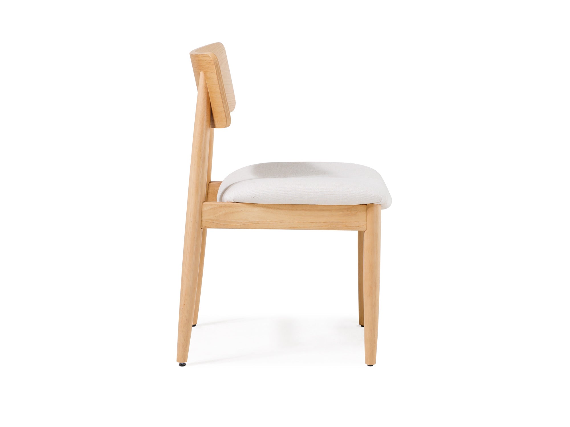 Chaise de salle à manger à dossier enveloppant, chêne scandinave — vue 4