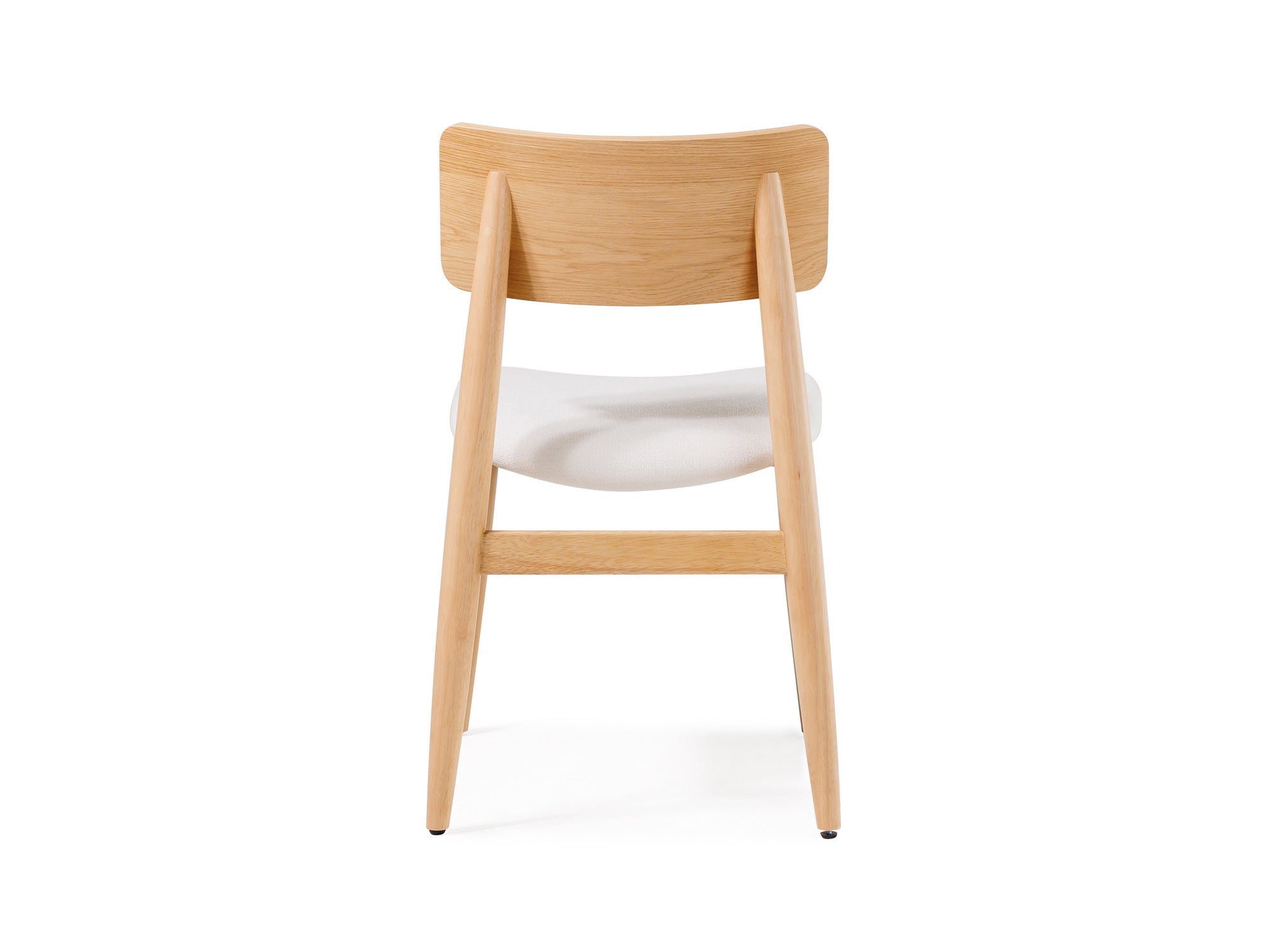 Chaise de salle à manger à dossier enveloppant, chêne scandinave — vue 5