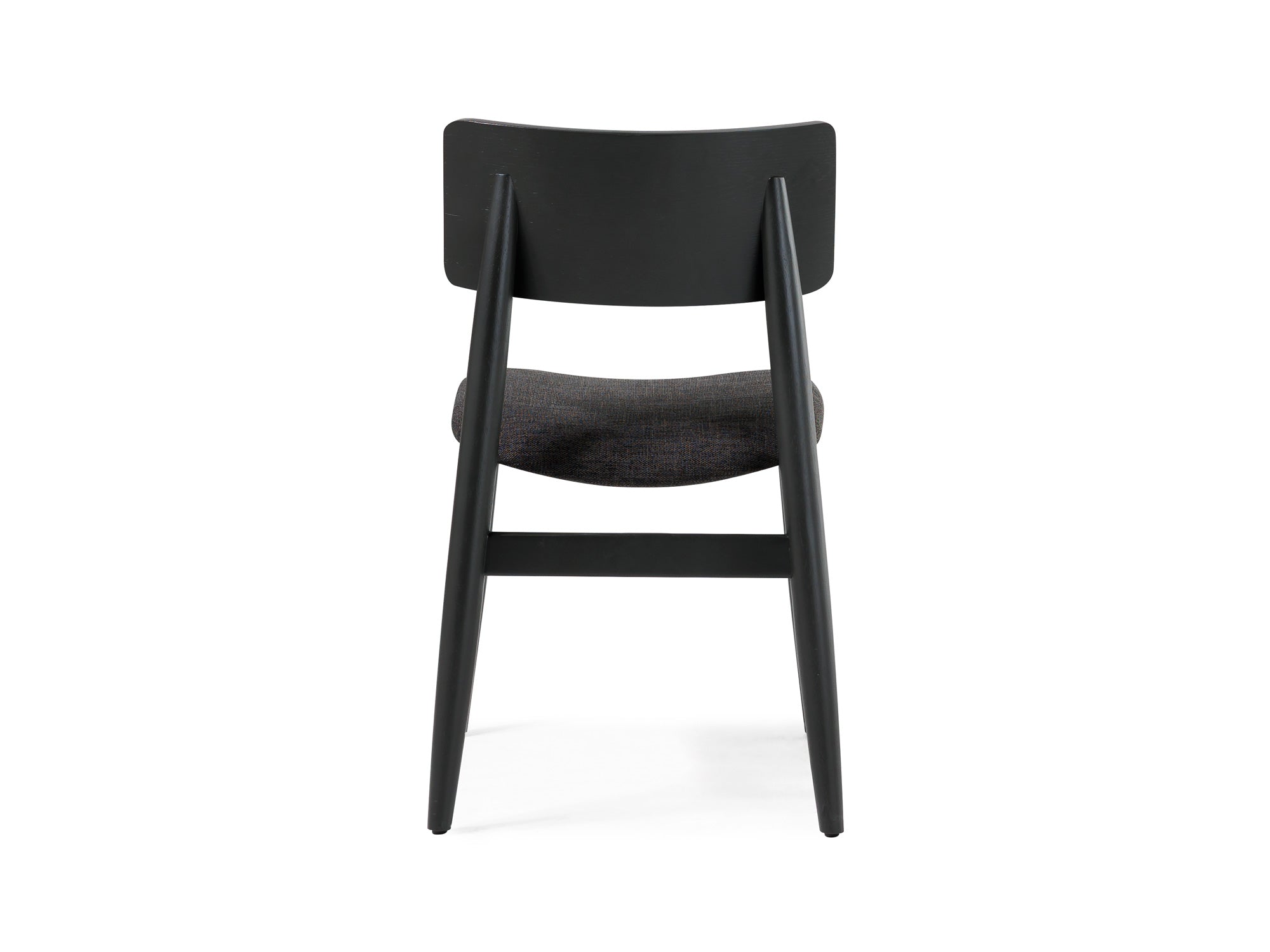 Chaise de salle à manger à dossier enveloppant, hickory fumé — vue 5