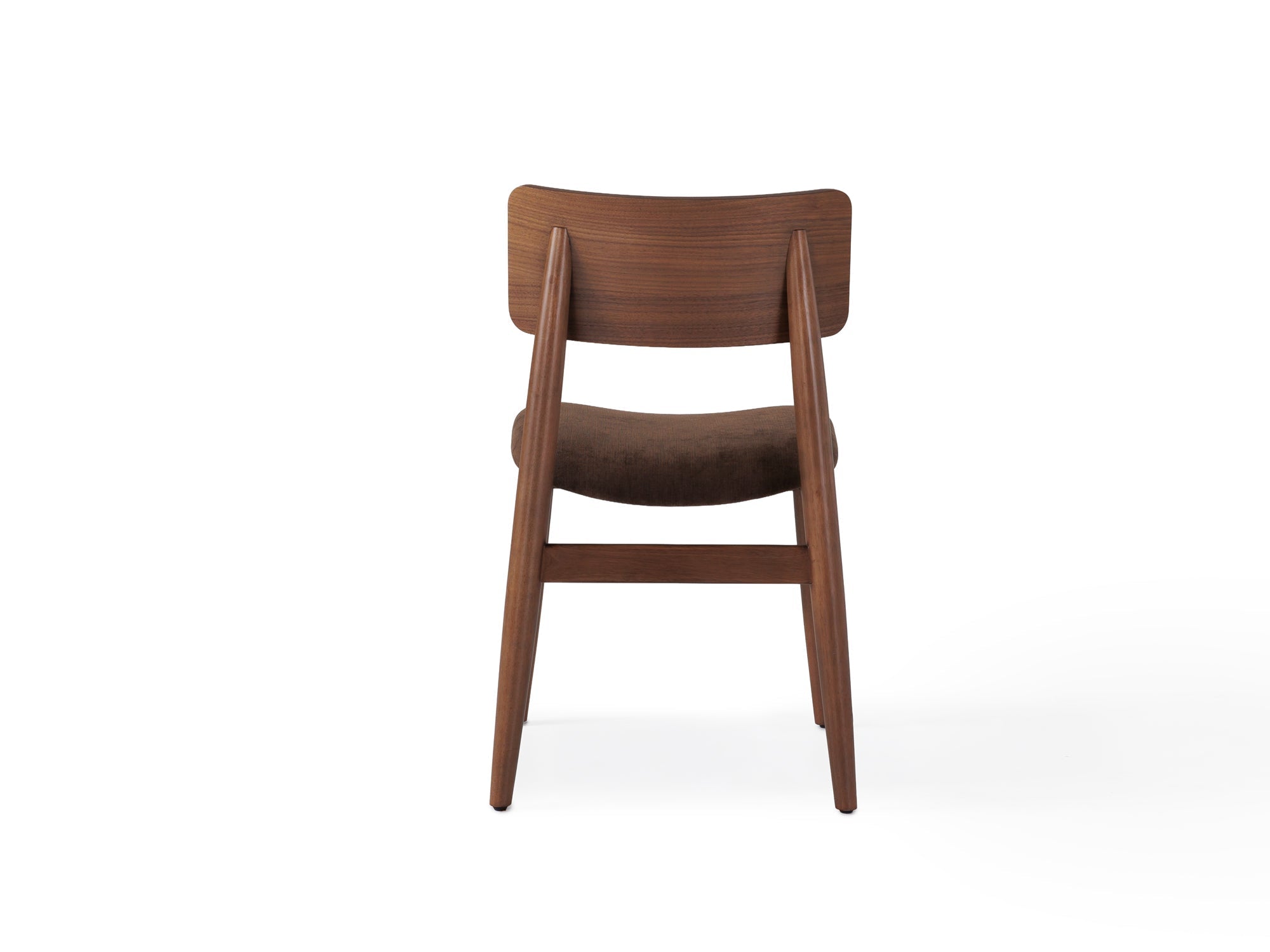Chaise de salle à manger à dossier enveloppant, noyer brun — vue 5