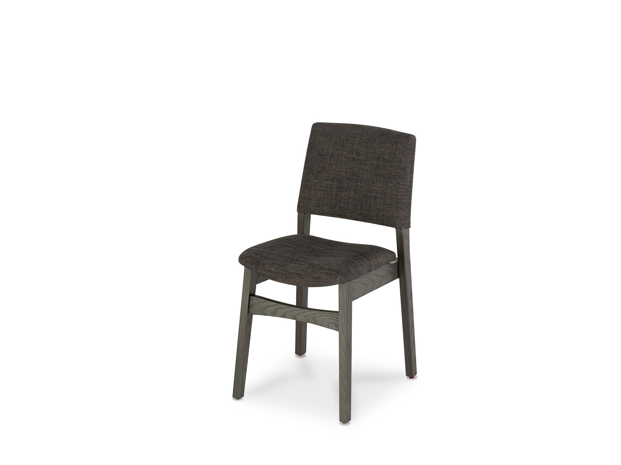 Chaise de salle à manger empilable en bois, hickory fumé — vue 1
