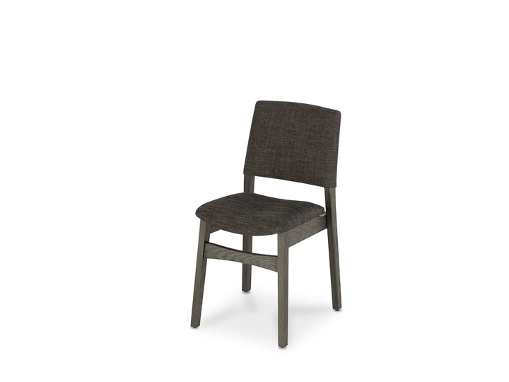 Chaise de salle à manger empilable en bois, hickory fumé — vue 1