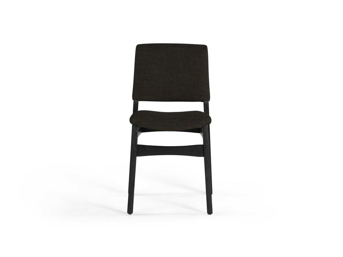 Chaise de salle à manger empilable en bois, hickory fumé — vue 4