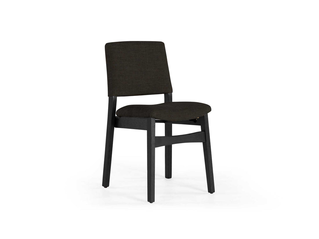 Chaise de salle à manger empilable en bois, hickory fumé — vue 5