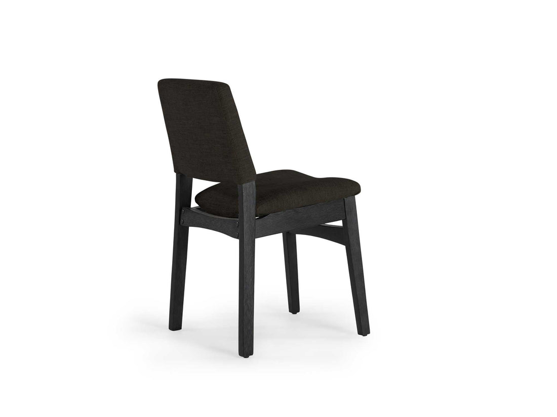 Chaise de salle à manger empilable en bois, hickory fumé — vue 6