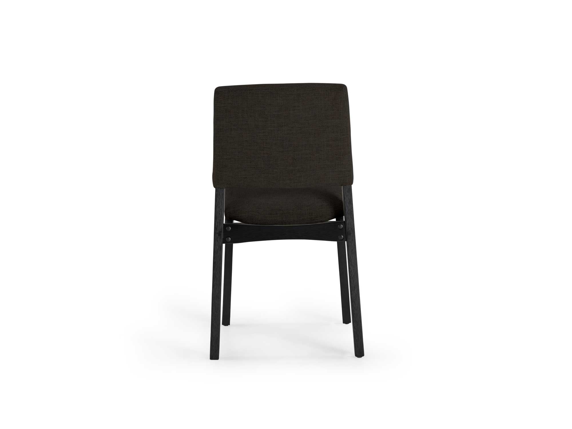 Chaise de salle à manger empilable en bois, hickory fumé — vue 7