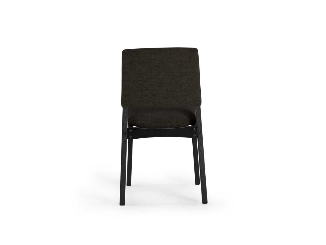 Chaise de salle à manger empilable en bois, hickory fumé — vue 7