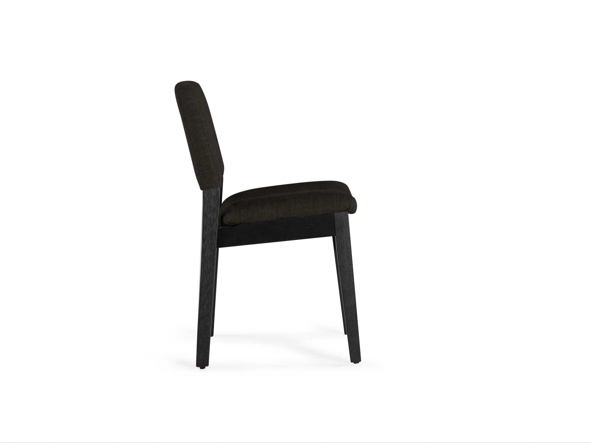 Chaise de salle à manger empilable en bois, hickory fumé — vue 8
