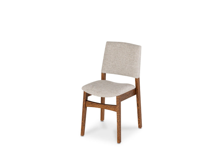 Chaise de salle à manger empilable en bois, noyer américain — vue 1