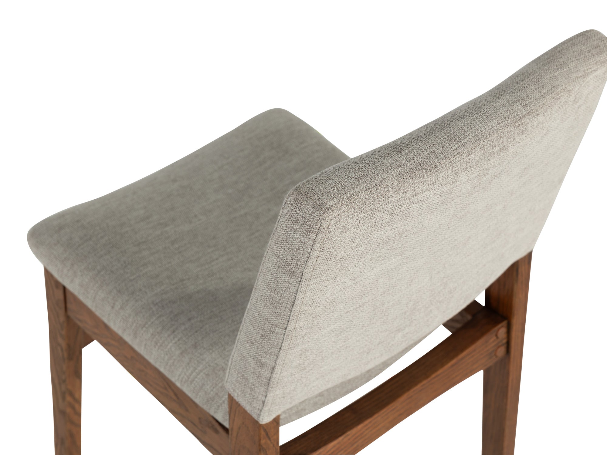 Chaise de salle à manger empilable en bois, noyer américain — vue 8