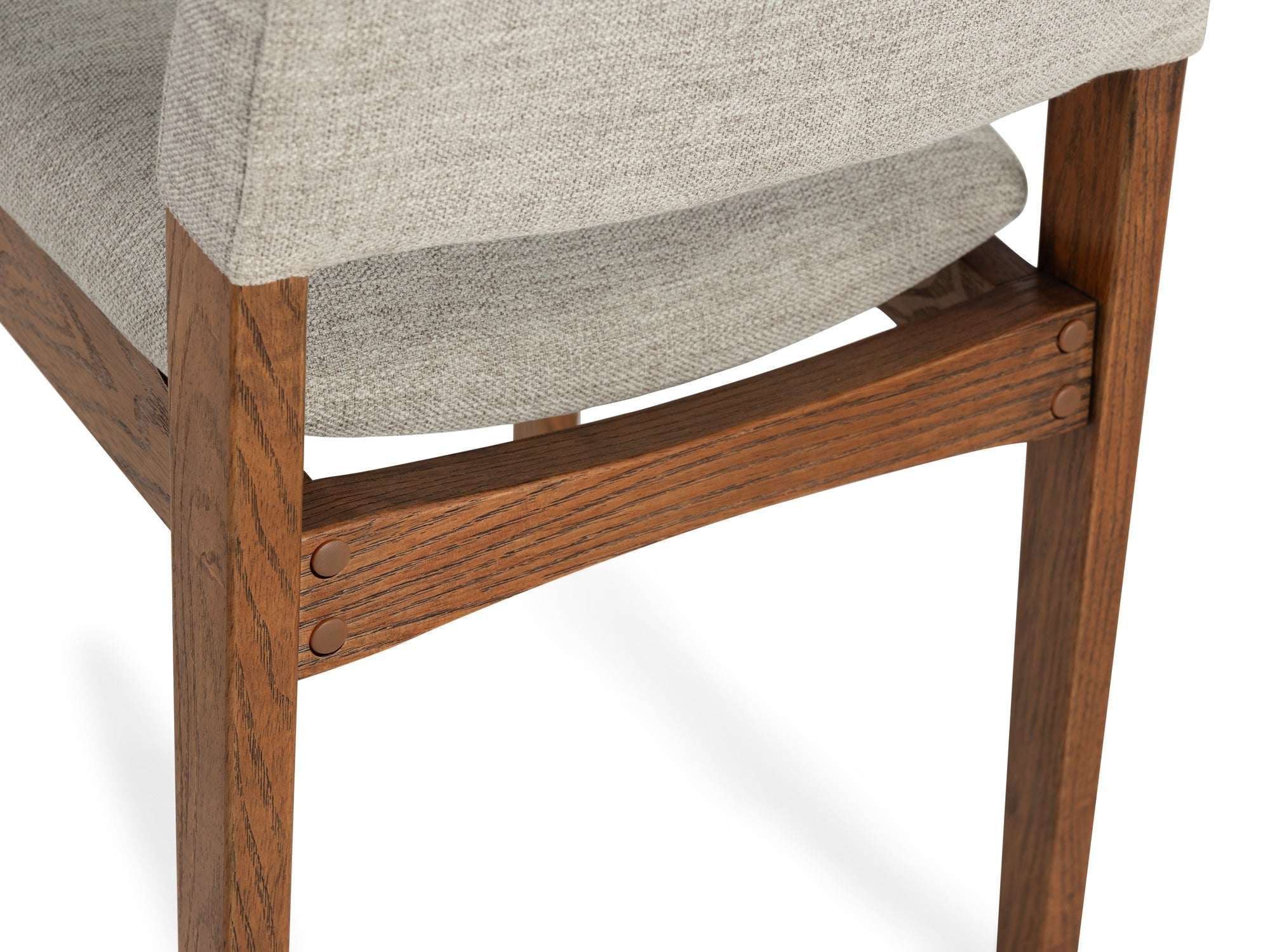 Chaise de salle à manger empilable en bois, noyer américain — vue 9