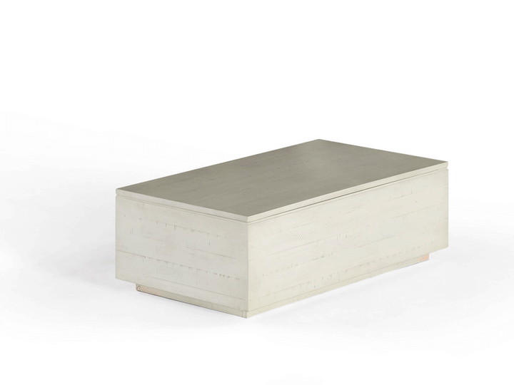 Table basse relevable et extensible en bois, avec rangement, bouleau canadien — vue 2