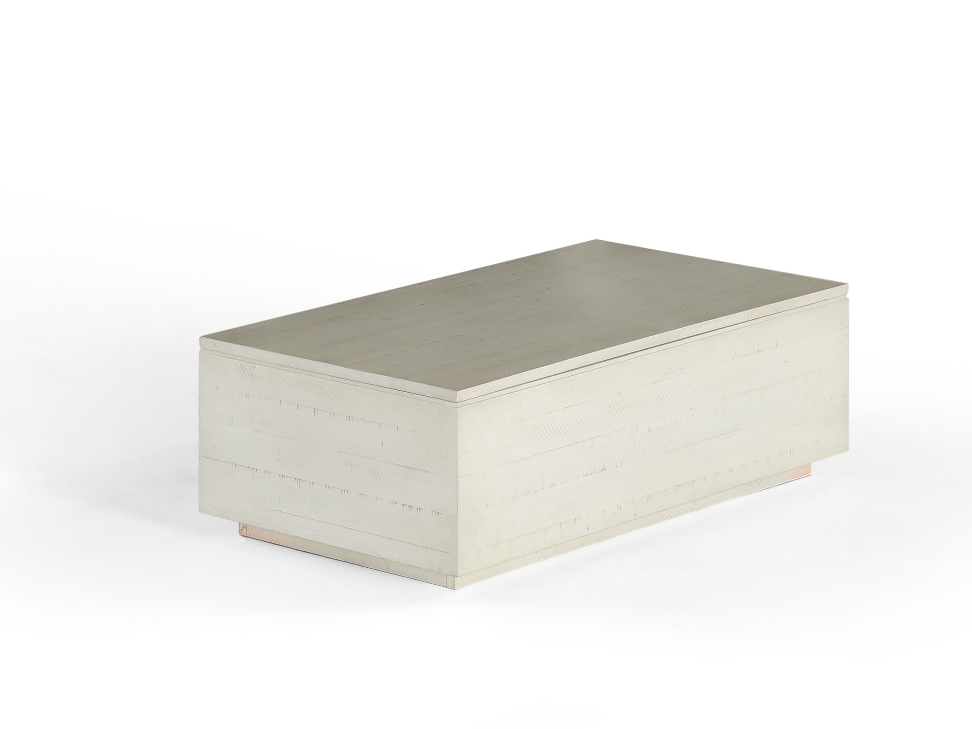 Table basse relevable et extensible en bois, avec rangement, bouleau canadien — vue 1