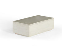 Table basse relevable et extensible en bois, avec rangement, bouleau canadien — vue 1