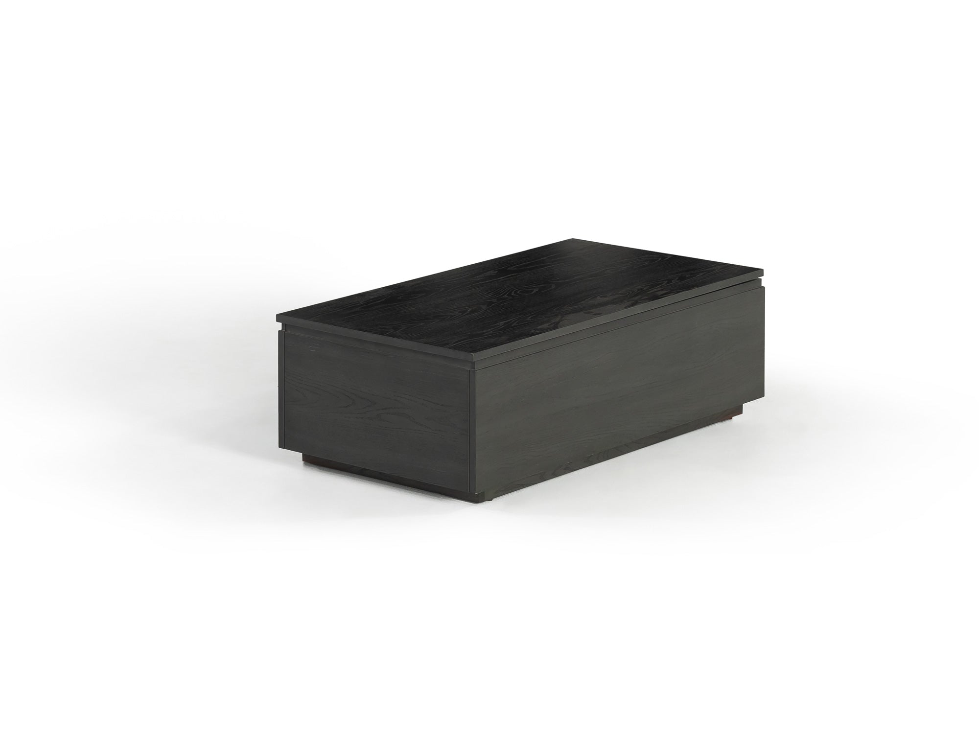 Table basse relevable et extensible en bois, avec rangement, hickory fumé — vue 6