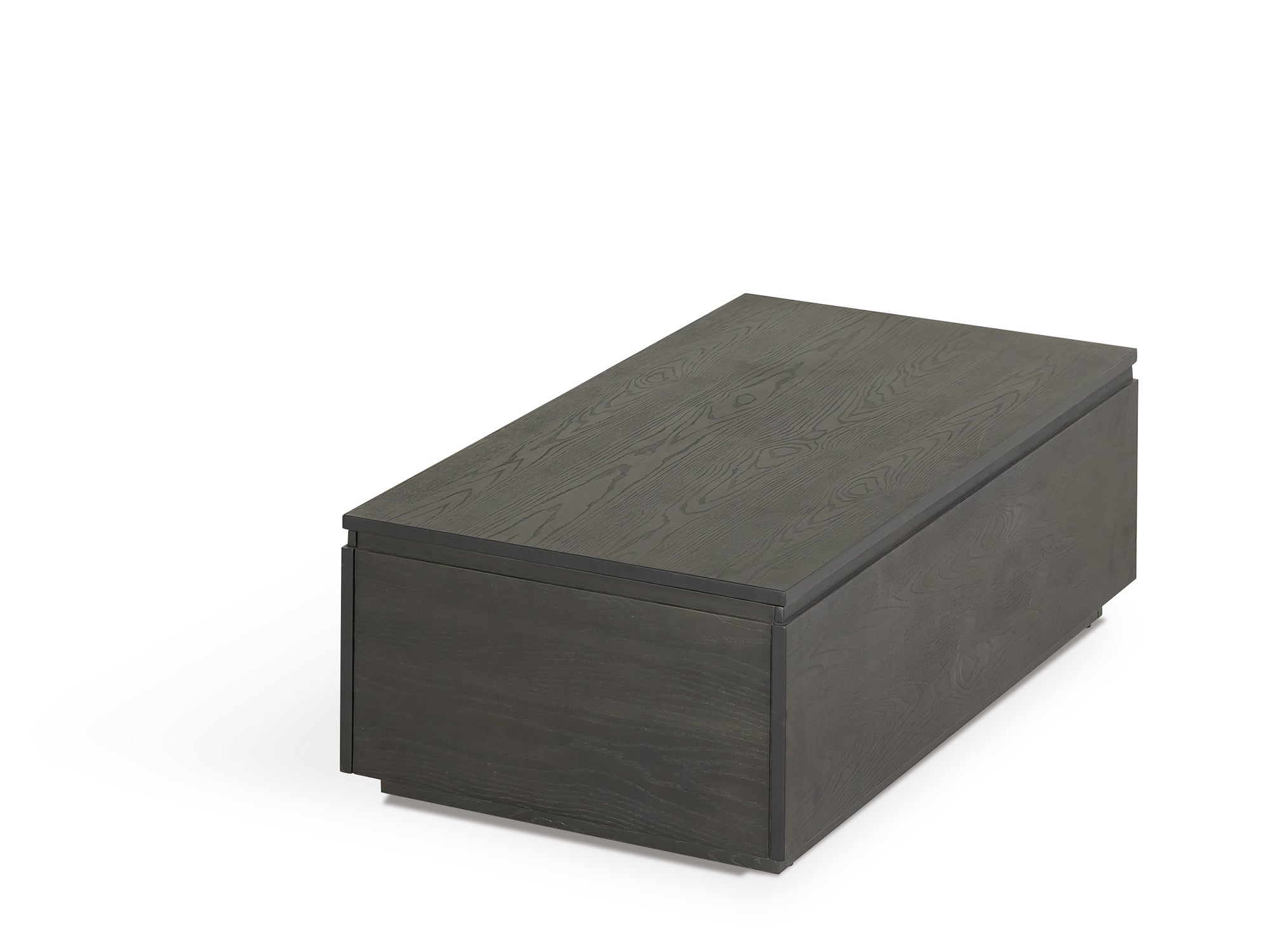 Table basse relevable et extensible en bois, avec rangement, hickory fumé — vue 8