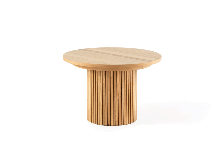 Table ronde extensible en bois, ovale jusqu’à 10 personnes, chêne scandinave — vue 2