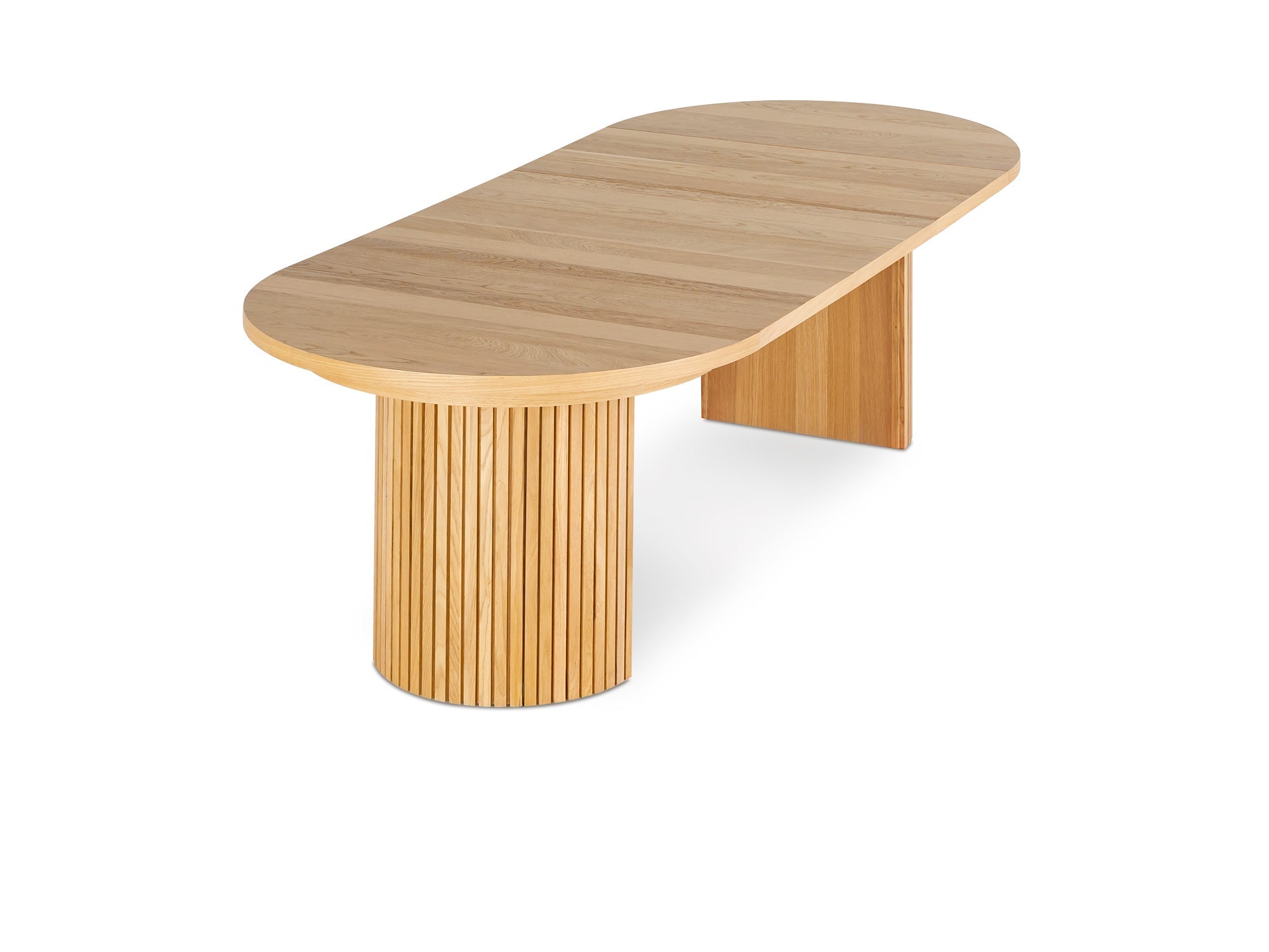 Table ronde extensible en bois, ovale jusqu’à 10 personnes, chêne scandinave — vue 6