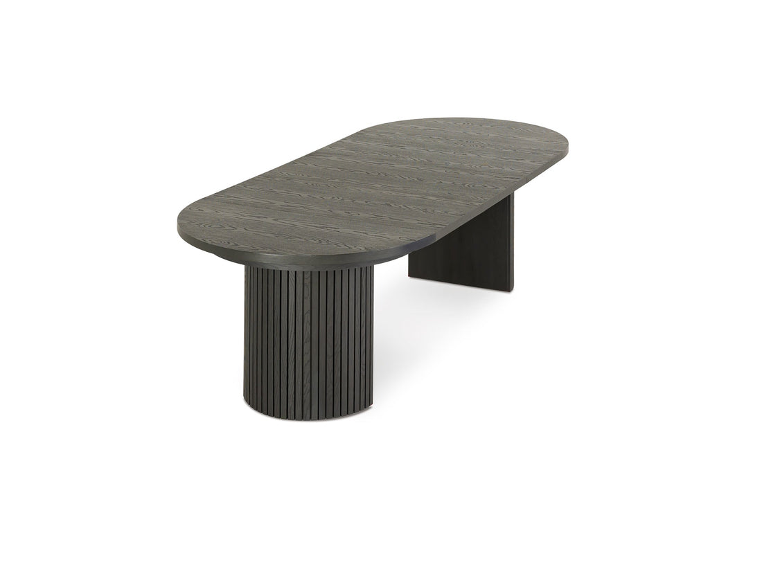 Table ronde extensible en bois, ovale jusqu’à 10 personnes, hickory fumé — vue 3
