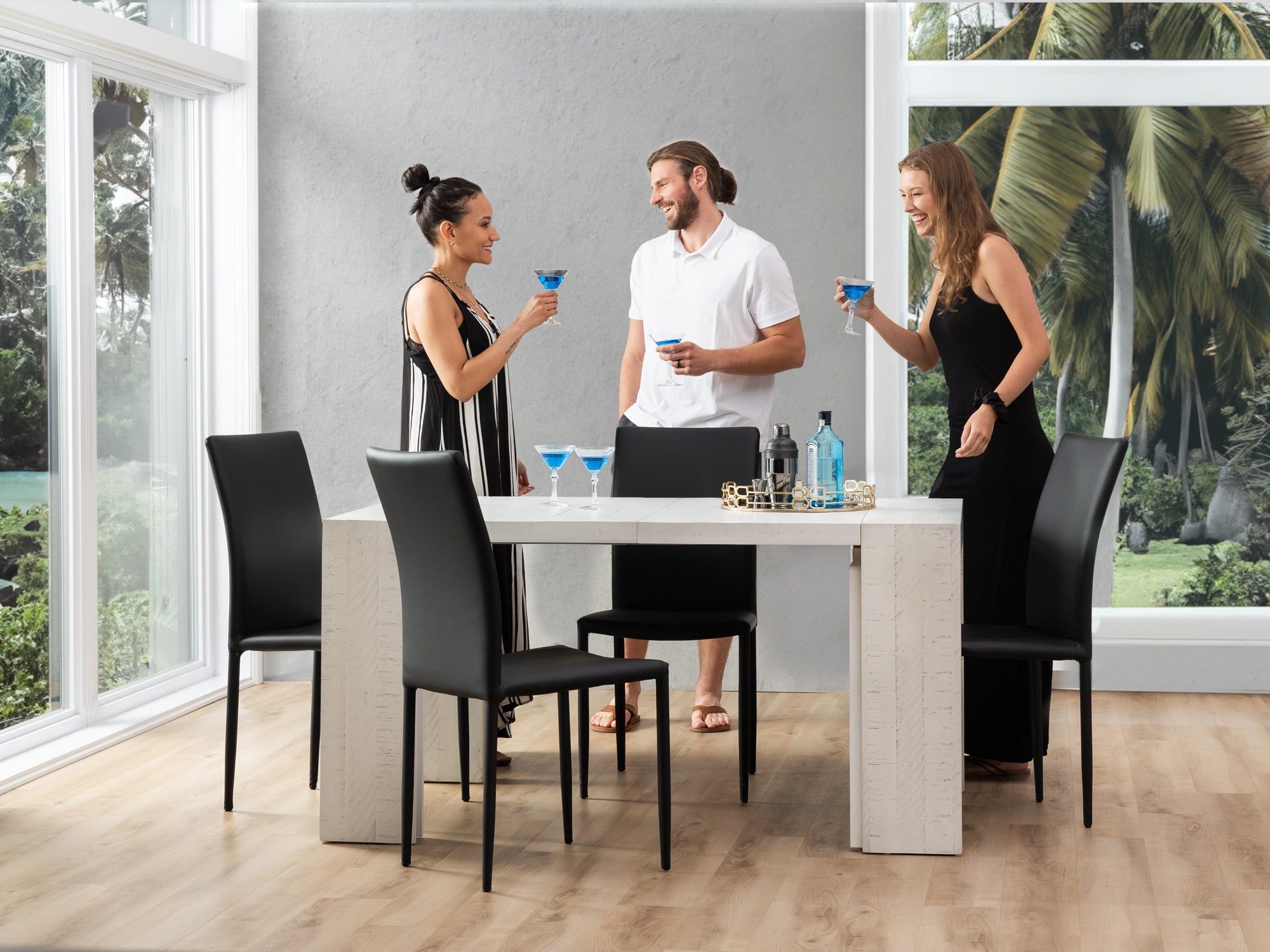 Table extensible en bois, de 4 à 12 personnes, bouleau canadien — vue 10