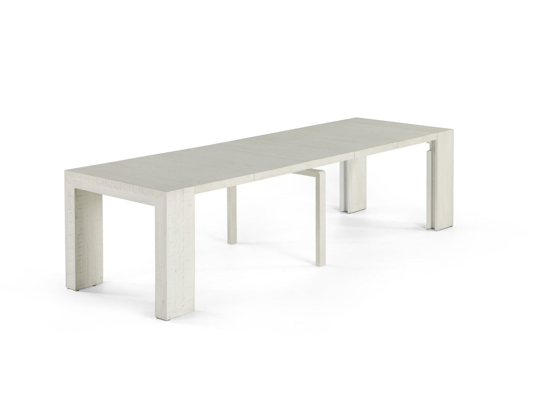Table extensible en bois, de 4 à 12 personnes, bouleau canadien — vue 1