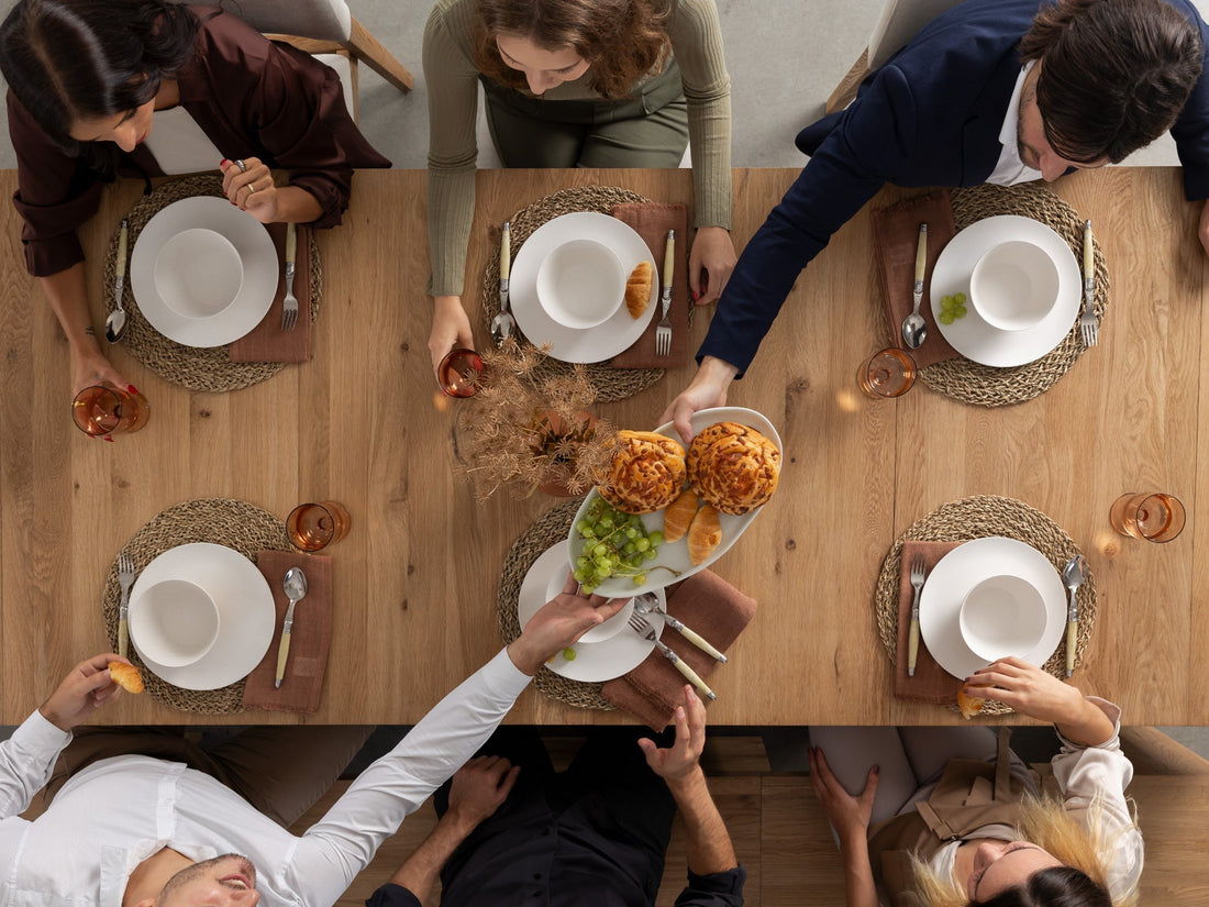 Table extensible en bois, de 4 à 12 personnes, chêne scandinave — vue 15