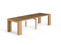 Table extensible en bois, de 4 à 12 personnes, chêne scandinave — vue 1