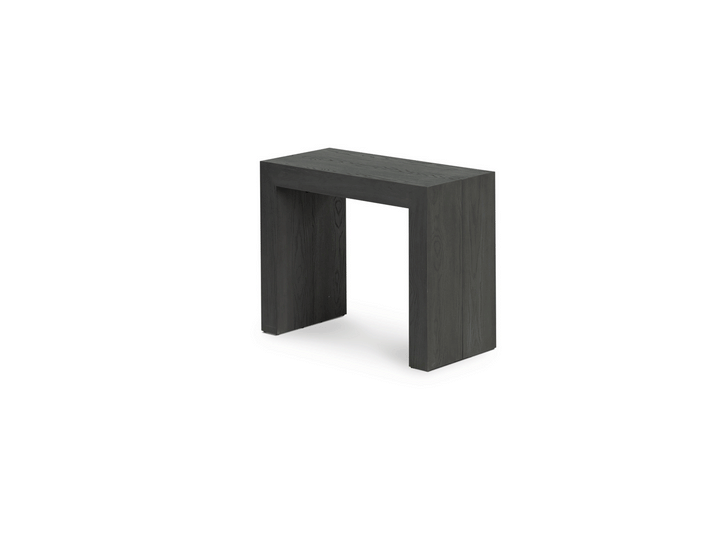 Table extensible en bois, de 4 à 12 personnes, hickory fumé — vue 2