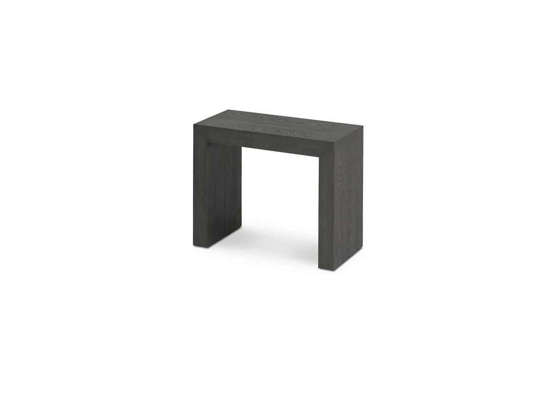Table extensible en bois, de 4 à 12 personnes, hickory fumé — vue 7