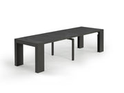 Table extensible en bois, de 4 à 12 personnes, hickory fumé