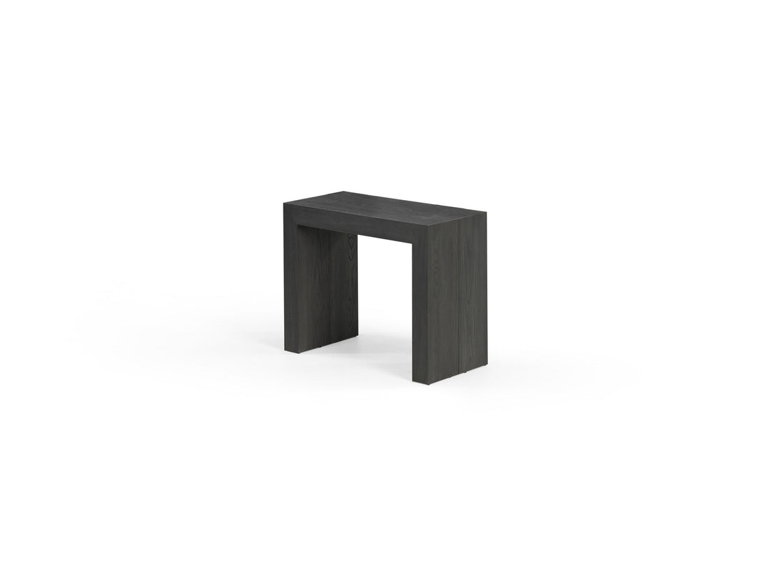Table extensible en bois, de 4 à 12 personnes, hickory fumé — vue 3