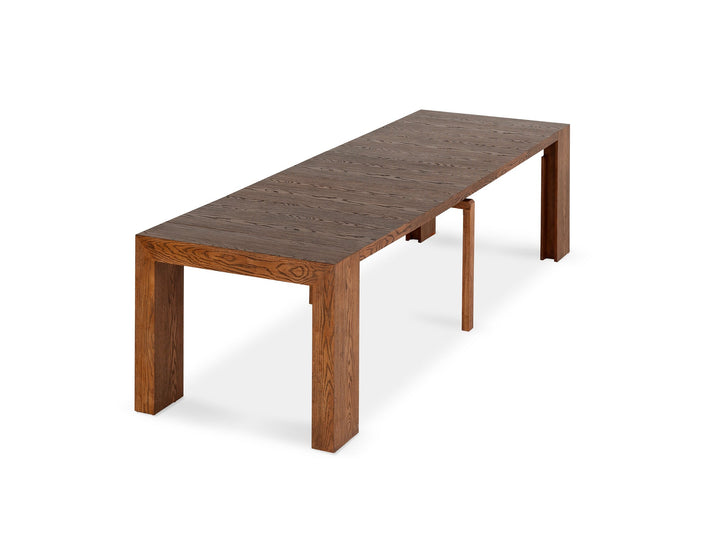 Table extensible en bois, de 4 à 12 personnes, noyer américain — vue 2