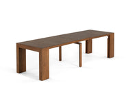 Table extensible en bois, de 4 à 12 personnes, noyer américain — vue 1